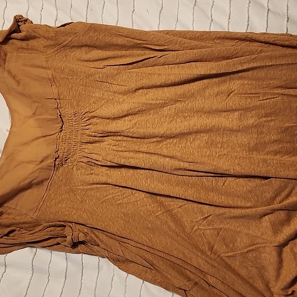 Free People Mustatd Yellow Flowing Top - Picture 3 of 8